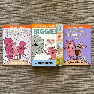Elephant & Piggie Biggie! And 2 other Mo Willems Books